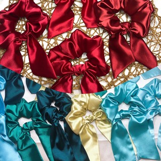 Combo 100c cột tóc scrunchies dây nơ