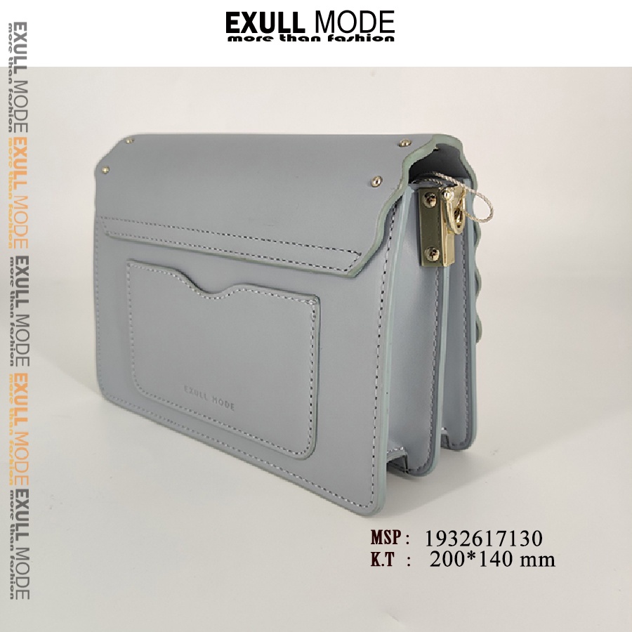 Túi Xách nữ có dây đeo tháo rời hãng Exull Mode 1932617130 màu xanh