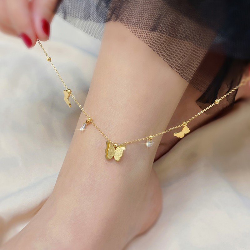 Lắc Chân Tòn Ten Titan Ko Đen TT 3743