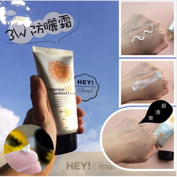 HOT - Kem Chống Nắng 3W Clinic Intensive UV Sunblock Cream sản phẩm y hình