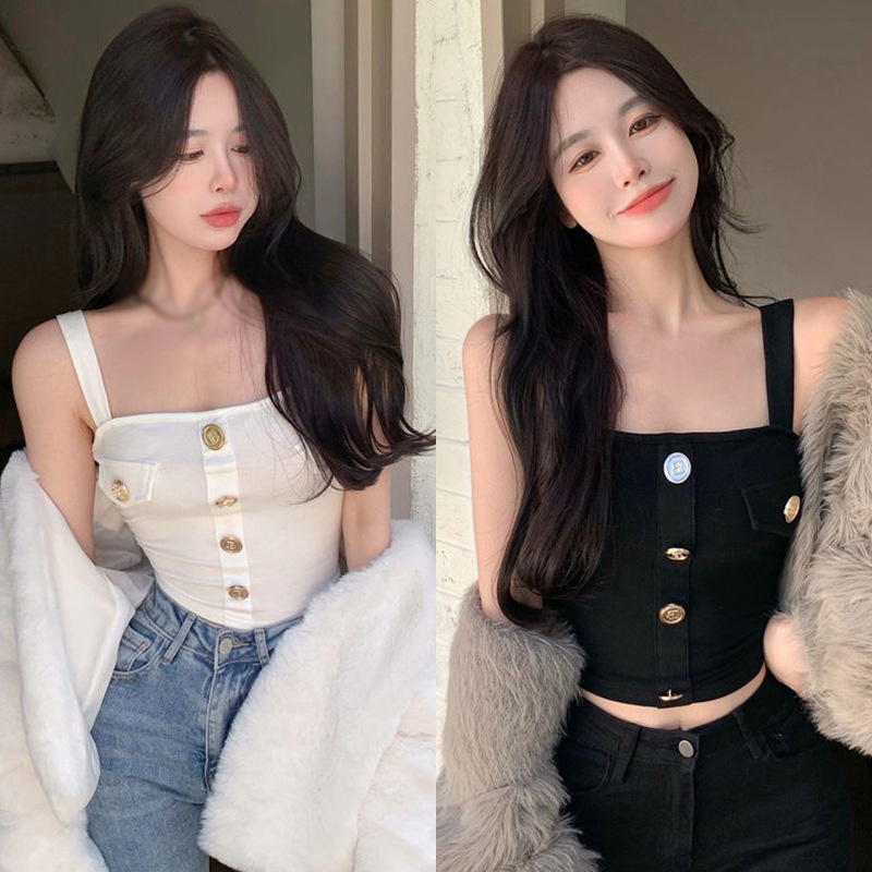 Áo Croptop Sát Nách Dáng Ôm Siêu Nhẹ Thời Trang Cho Nữ