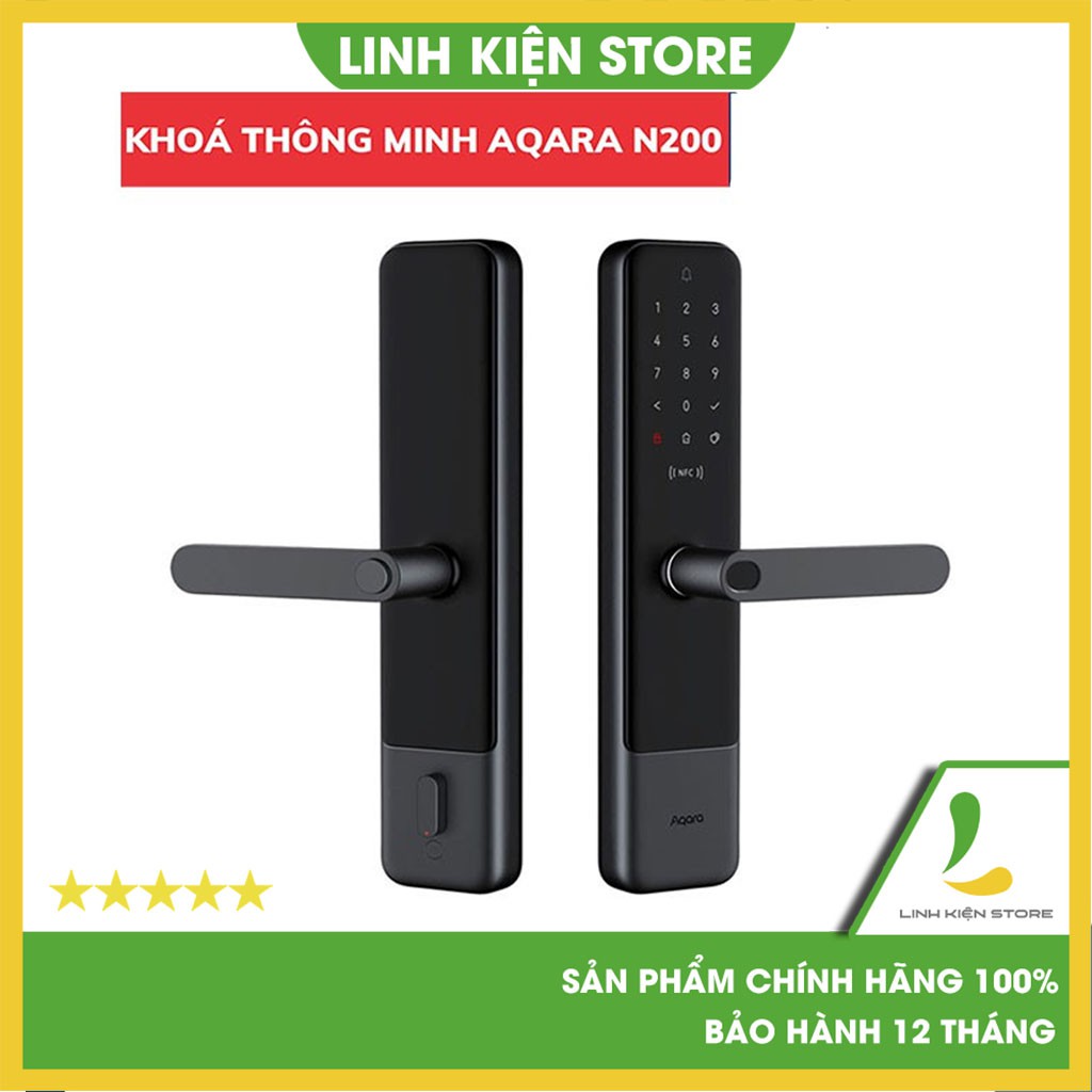 [Lắp đặt HN-HCM] Khóa thông minh cao cấp Xiaomi  Aqara N200 - mở khóa 7 cách, hỗ trợ Apple Homekit