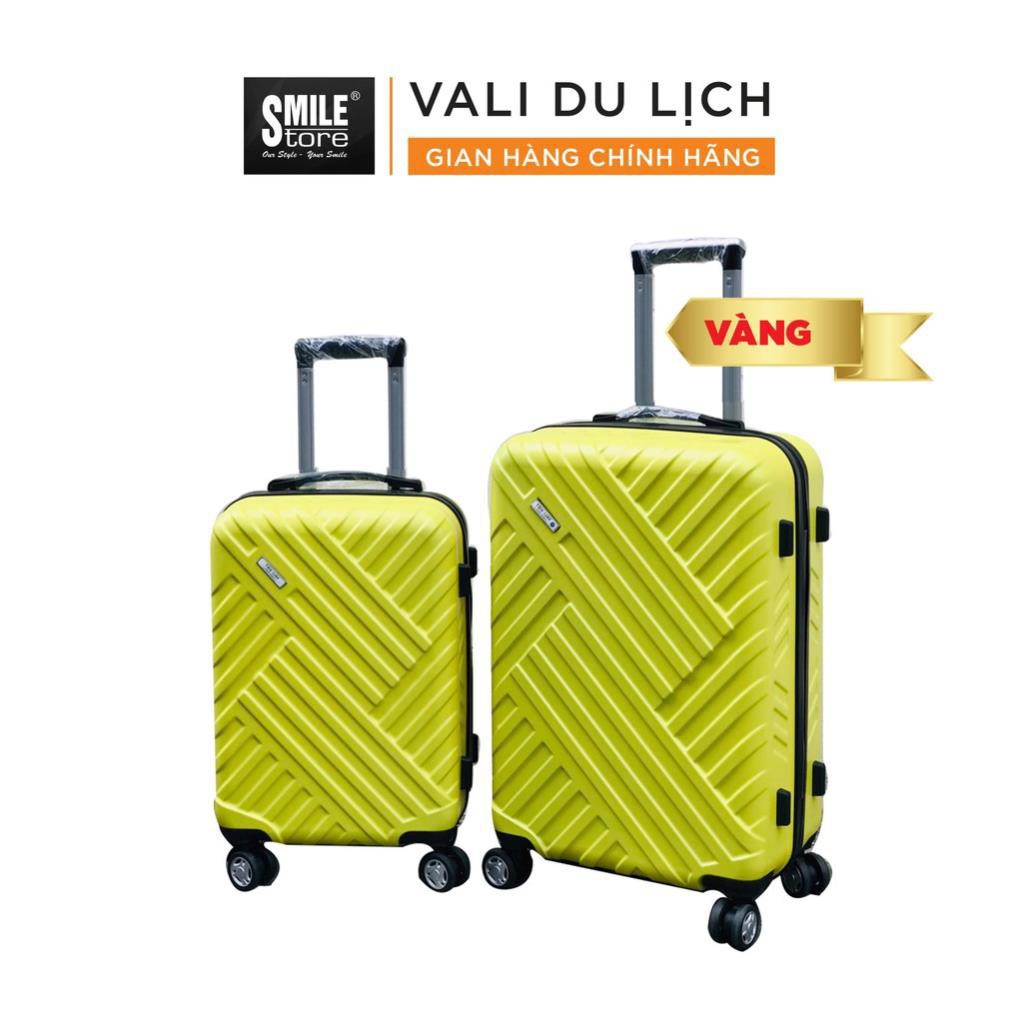 Vali Du Lịch VSMS833VANG Vali Chống Va Đập Chống Trầy Xước Màu Sắc Thời Trang Nhựa Cao Cấp Khóa Số An Toàn (Size 20-24)