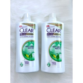 Dầu gội CLEAR bạc hà chai 880g