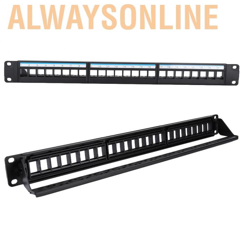 Giá Đỡ Dây Cáp Mạng Alwaysonline 24 Cổng 19inch Cat6