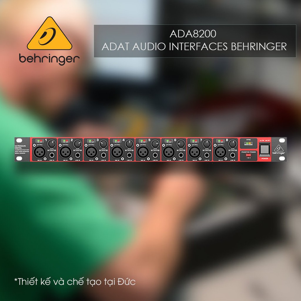 Sound Card Behringer ADA8200 ADAT -  Audiophile 8in / 8out
