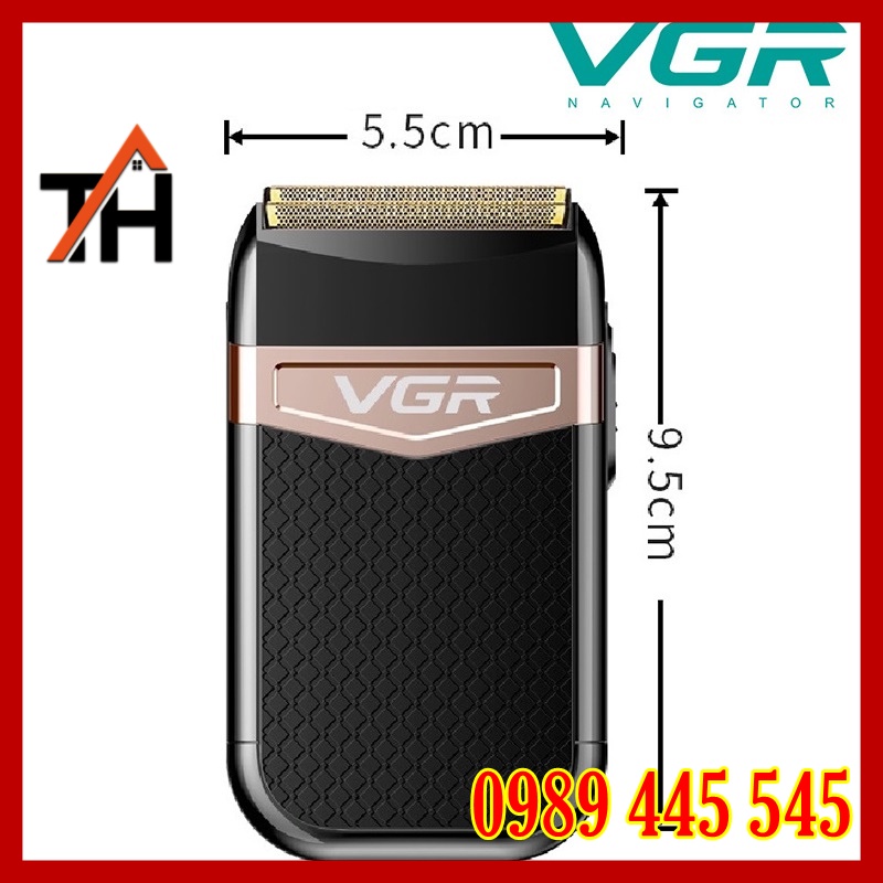 Máy Cạo Râu VGR331 Cao Cấp Lưỡi Dao Kép 2 Vòng - Hàng Chính Hãng Bảo Hành 1 Năm