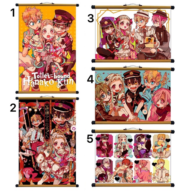 Ảnh Poster anime jibaku shounen hanako-kun , tranh treo tường anime