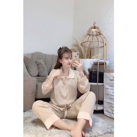 BỘ PIJAMA LỤA MANGO CAO CẤP, nhắn tin shop gửi các mẫu mới để đặt