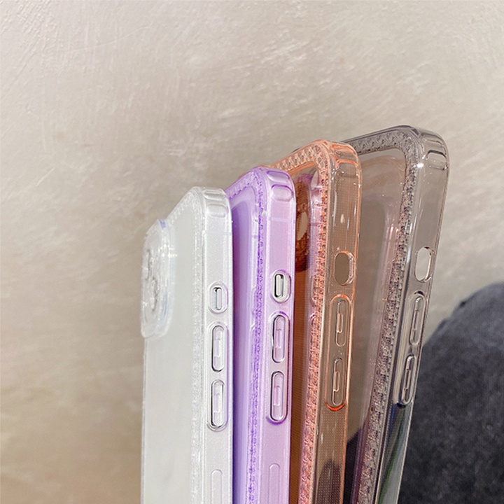 Ốp Lưng Iphone Màu - Viền Nhũ- Bảo vệ Camera - Thiết kế &quot; Sang trọng&quot; Bắt mắt .Từ Iphone 7 Plus -13 Pro Max Educase
