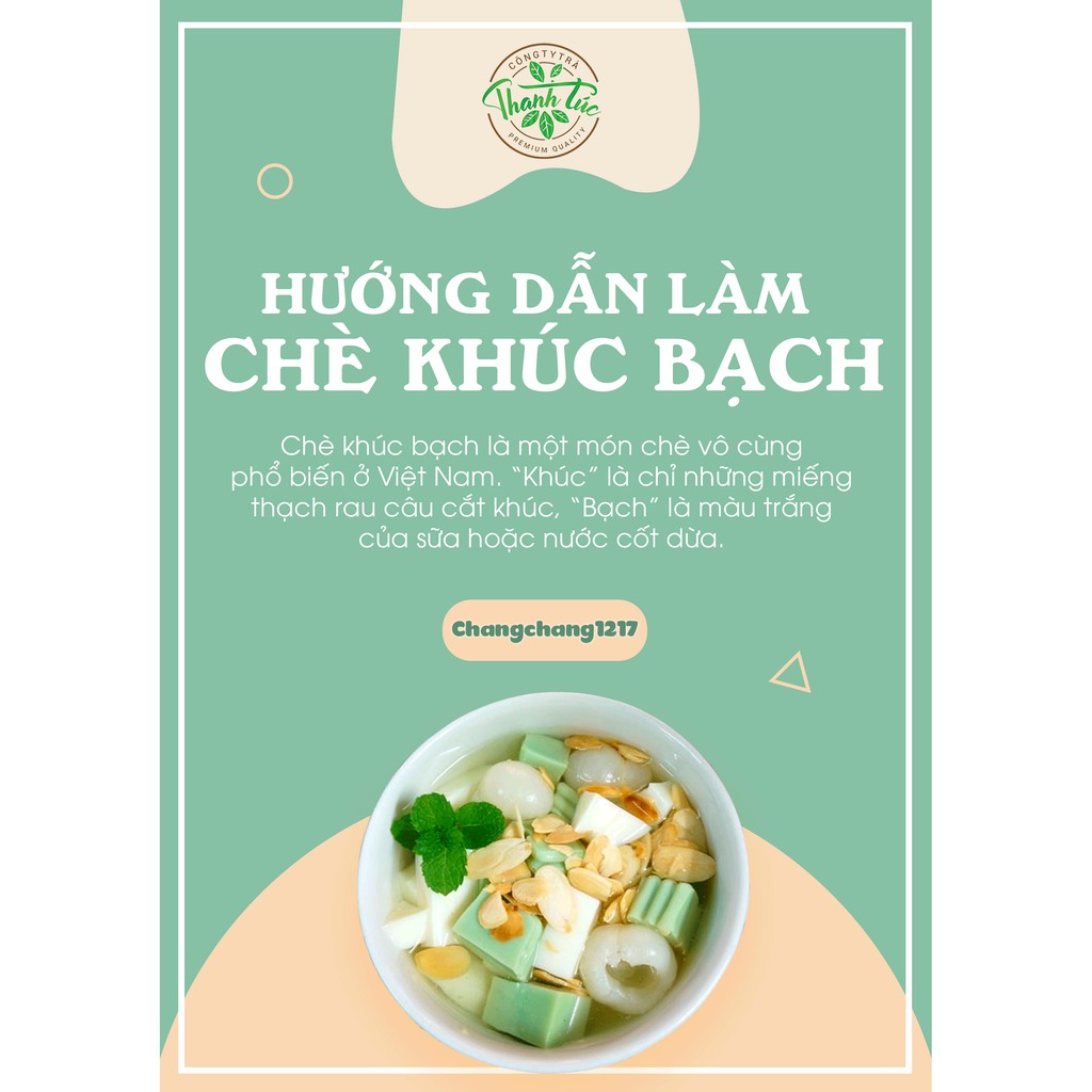 Bột Gelatin Làm Khúc Bạch Gói 500g &amp; 1kg