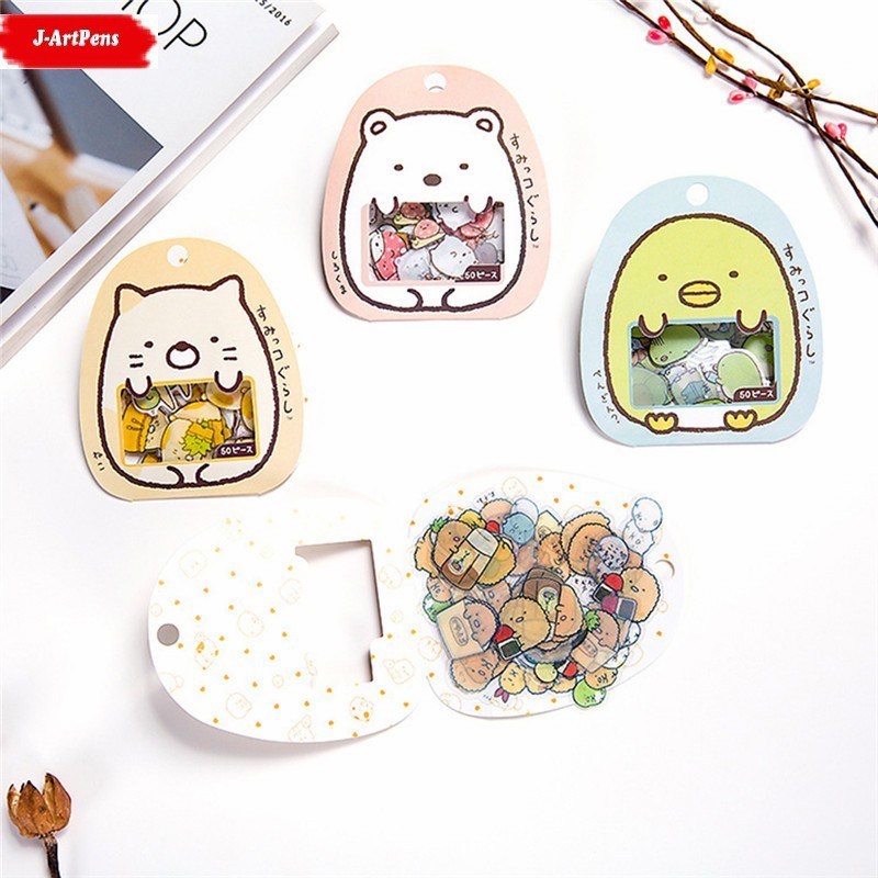 Combo 40/50/70 Nhãn Dán, Sticker 💕FREESHIP💕Trang Trí Phong Cách Nhật Bản, Hàn Quốc Nhiều Mẫu