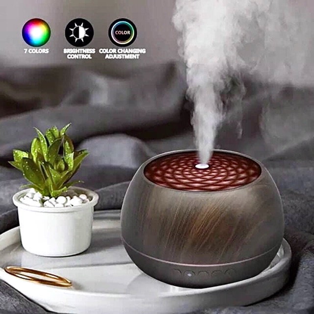 Máy Xông Tinh Dầu Bluetooth Hoa Nén 1000ml - Tặng kèm tinh dầu nguyên chất, tích hợp loa bluetooth, bảo hành 12 tháng