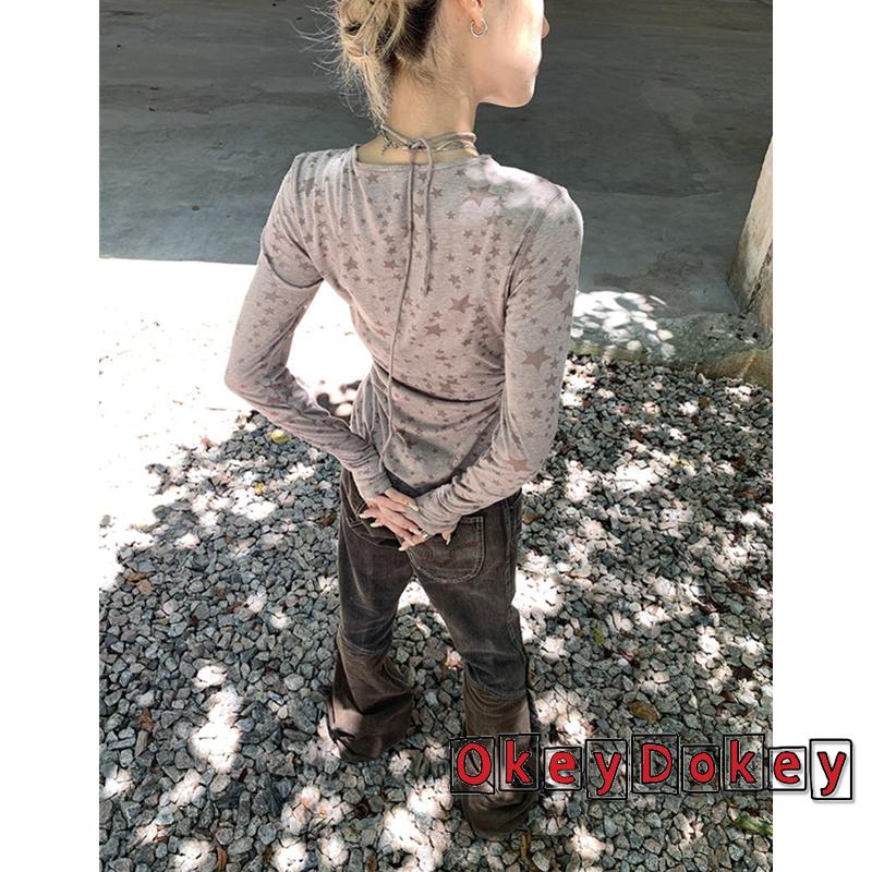 Áo Dài Tay Khoét Rỗng y2k Dành Cho Nữ