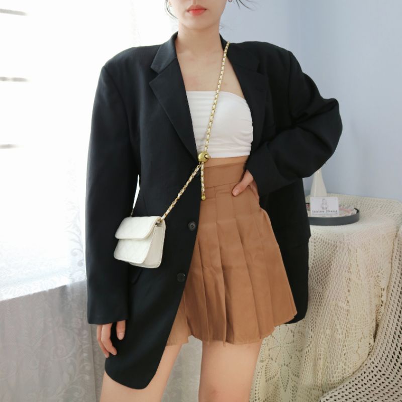 BLAZER MENSWEAR đen sọc gân