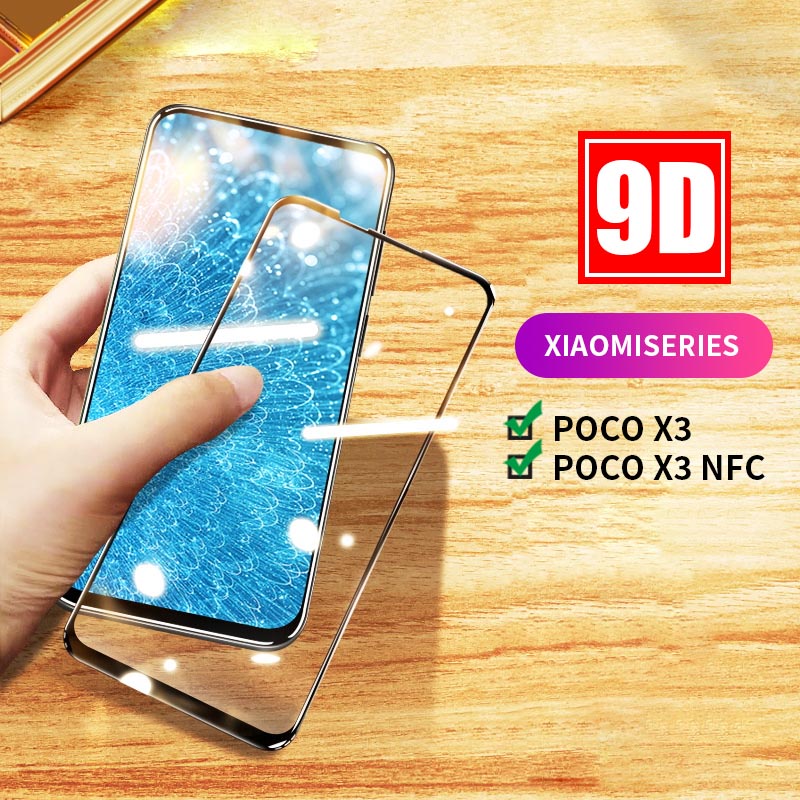 Kính Cường Lực 9D Bảo Vệ Toàn Màn Hình Cho Xiaomi Redmi Note 11 10 9 8 7 9s Pro POCO X2 X3 NFC Pro 4G 5G