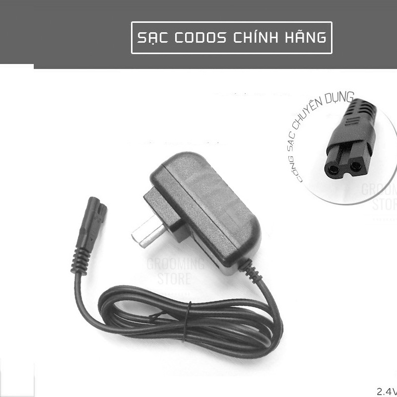 Bộ sạc đổi nguồn cho tông đơ cắt tóc Codos,Codol - sạc tông đơ Codos 5V-1A cho các mẫu