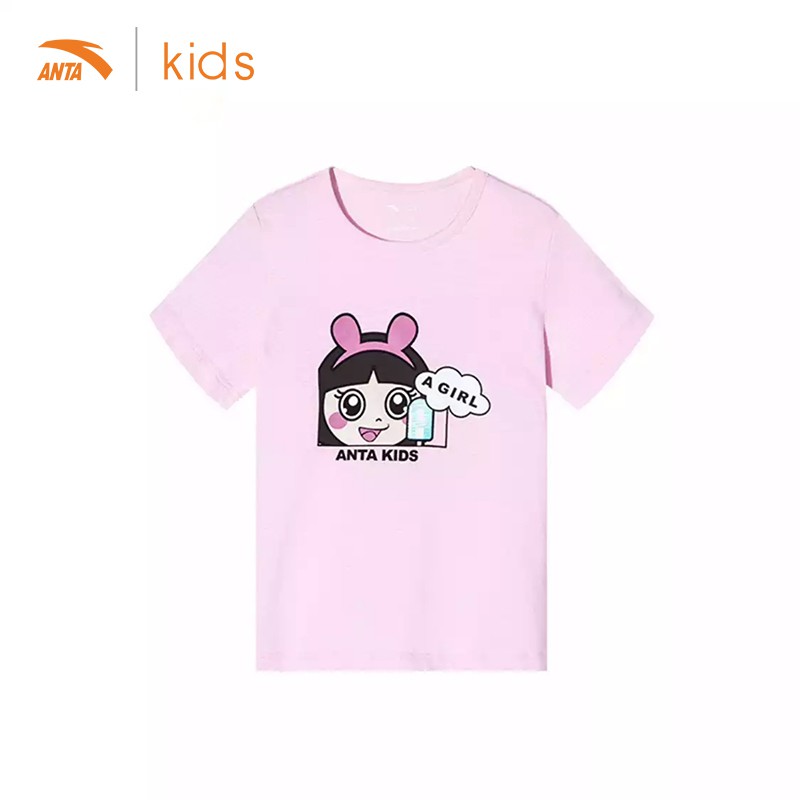 Áo phông bé gái Anta Kids hình chibi xinh xắn 362029115-3