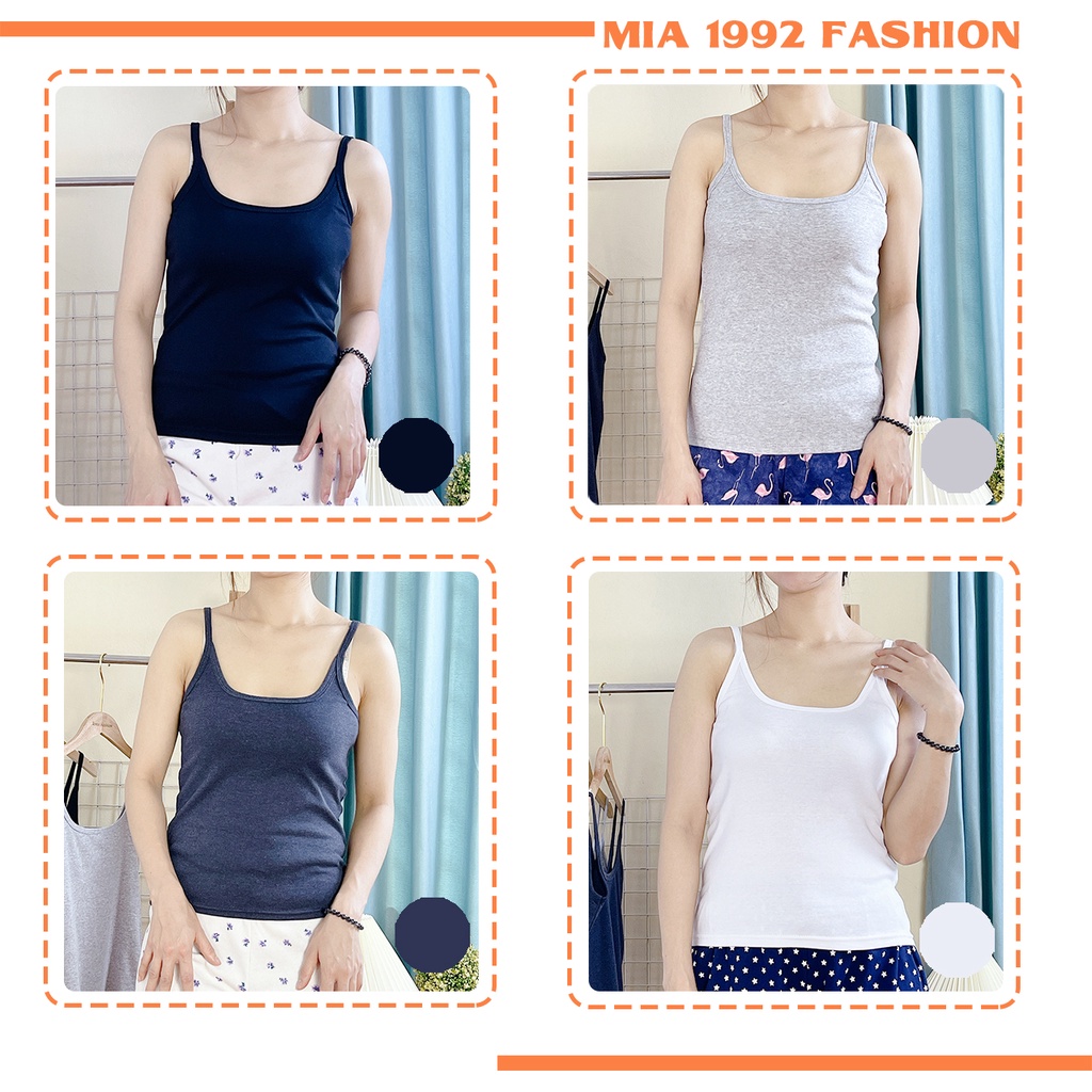 Áo 2 dây MIA 1992 cao cấp - Áo hai dây nữ bản to chất liệu cotton mềm mịn co giãn tốt siêu xinh hot summer 2022 | BigBuy360 - bigbuy360.vn