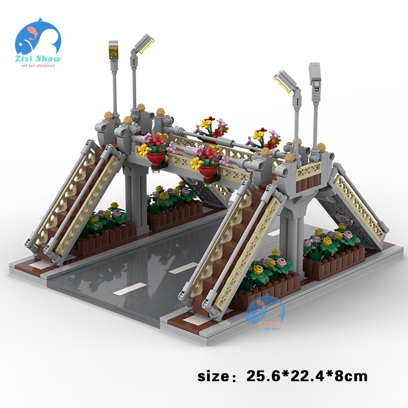 Tấm nền khối xây dựng của loạt thành phố 60304 Phụ kiện khối xây đường MỘC