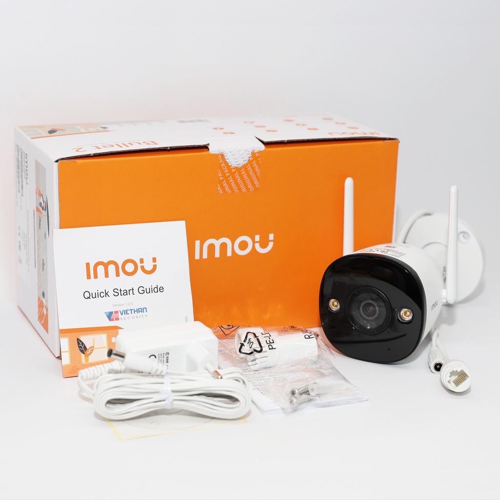 Camera IP Wifi ngoài trời 2MP IPC-F22FEP-IMOU có báo động - Full màu ban đêm - Đàm thoại 2 chiều - Hàng chính hãng