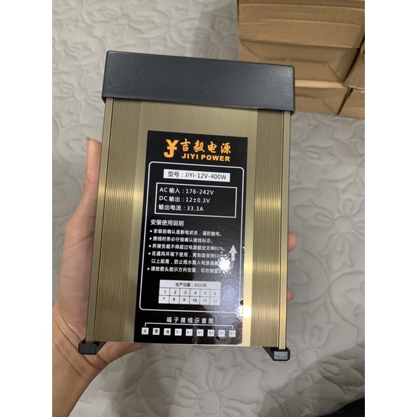 NGUỒN VỎ NHÔM CHUYỂN ĐỔI ĐIỆN ÁP 220V XUỐNG 12V CÔNG SUẤT 400W