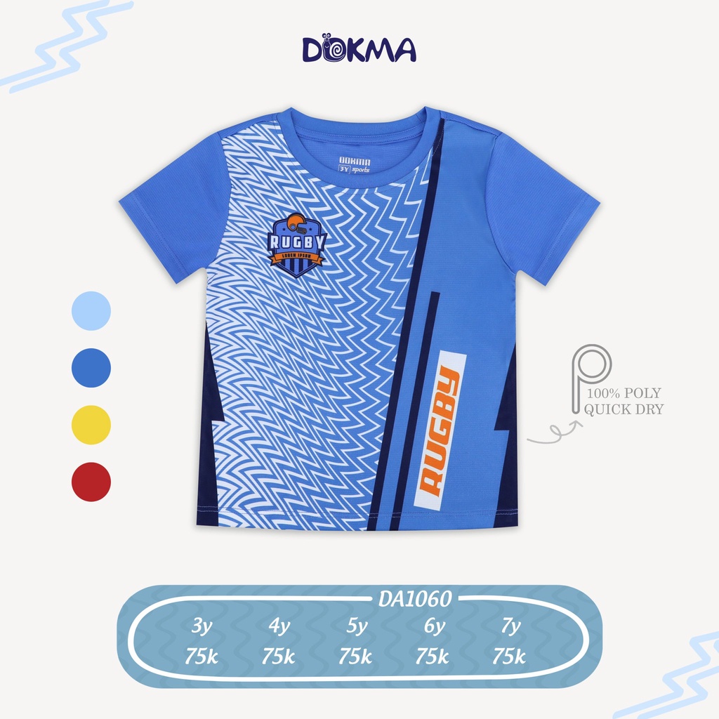 Áo thun cổ tròn bé trai Dokma DA1060