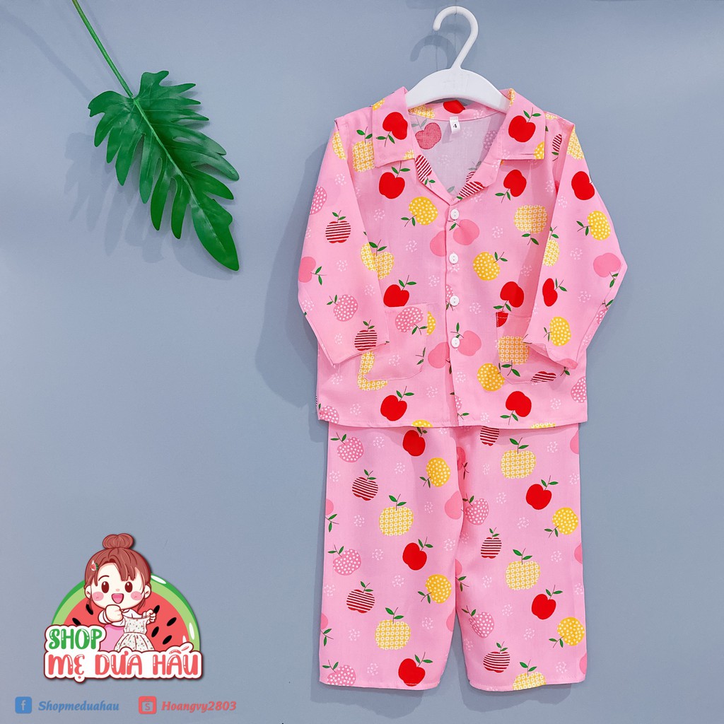Bộ tole lanh Pyjama siêu xinh dài tay bé gái - Được chọn mẫu (Link 1)