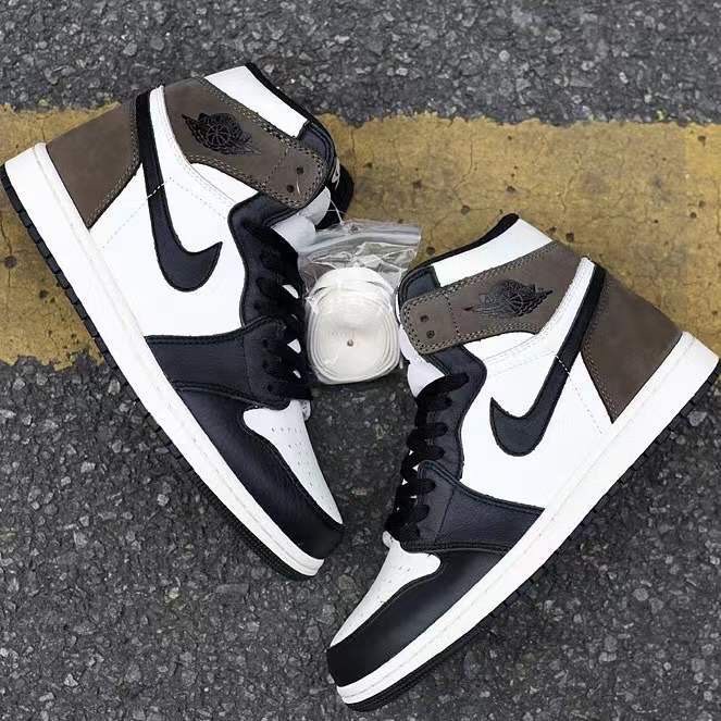 Giày Jordan 1 JD1 nâu đen cổ cao thể thao sneaker Hot Trend [Full box, Full bill]