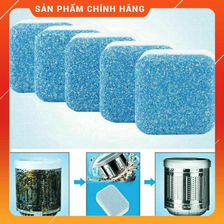 [ HÀNG SIÊU TỐT]  [Hộp 12 Viên] Viên Tẩy Vệ Sinh Lồng Máy GiặtI Diệt khuẩn và Tẩy chất cặn Lồng máy giặt hiệu quả.