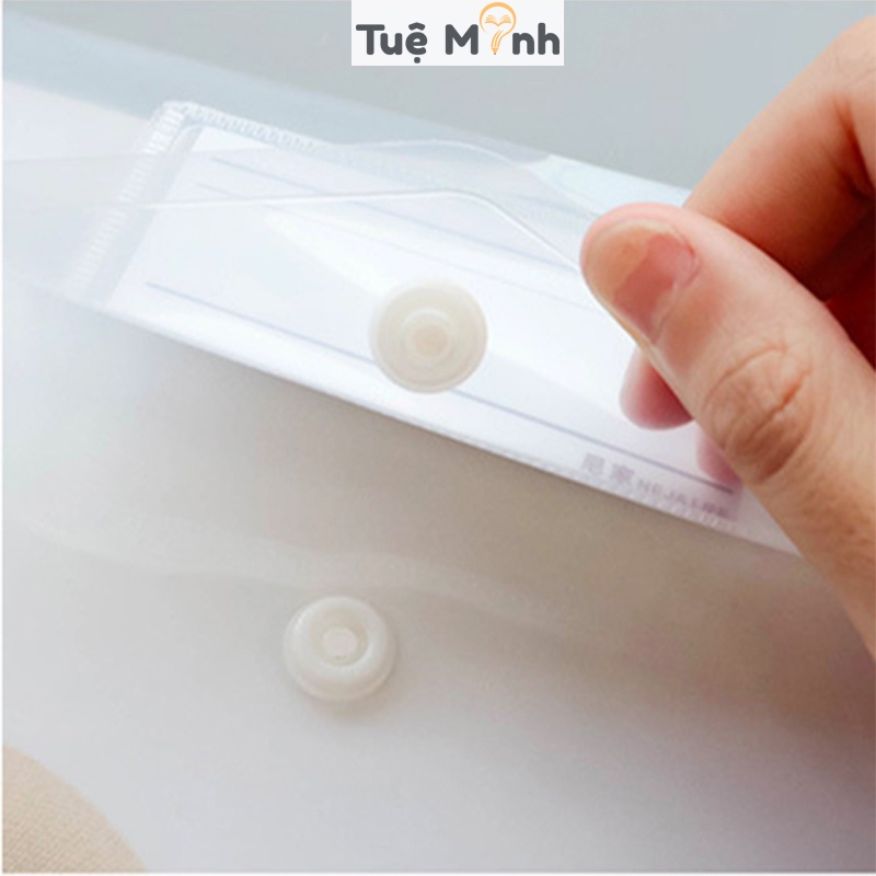 Túi clear bag A4 đựng tài liệu gắn name tag K29 dày dặn