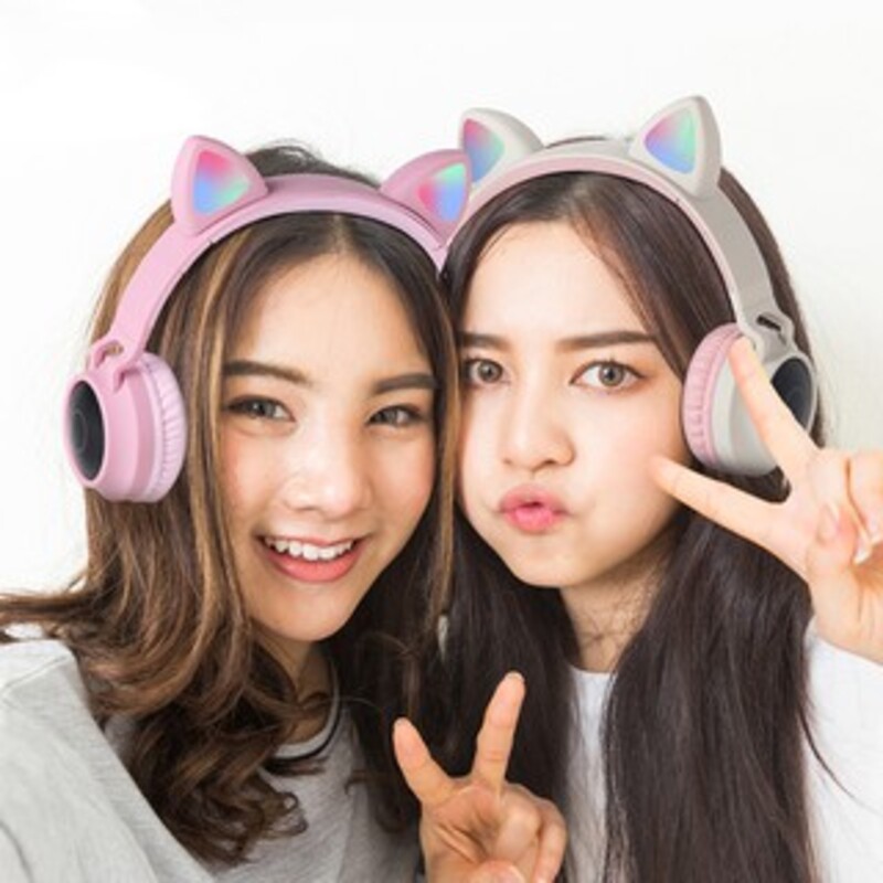 ♥️FREESHIP♥️ Tai Nghe Headphone Tai Mèo Bluetooth  Cute, Có Míc Đàm Thoại , Âm Thanh Cực Hay, Bảo Hành 12 Tháng | BigBuy360 - bigbuy360.vn