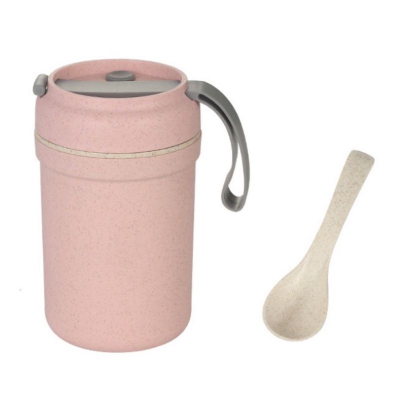 Ly Cốc Đựng Canh Soup Ngũ Cốc Chống Tràn Lúa Mạch 300ml