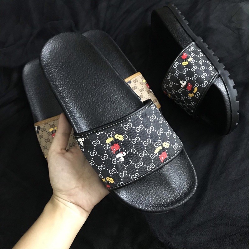 Dép Lê Quai Ngang Nam Micky quai bản ngang nâng đế- Dép Lê Bảo Bình | NP SHOP