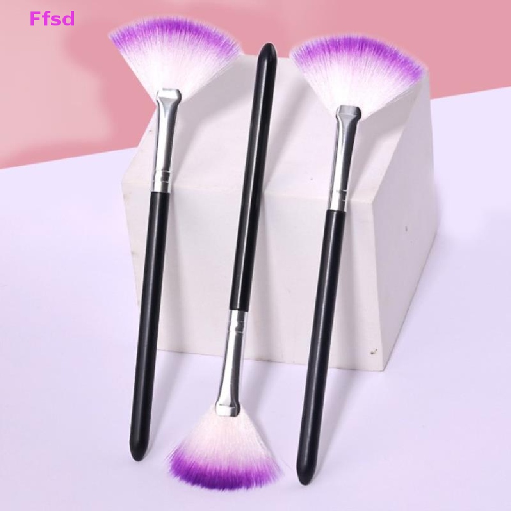 {Ffsd} Cọ Trang Điểm Nền Highlight Dạng Bán Nguyệt Lông Mềm Màu Tím Bán Chạy