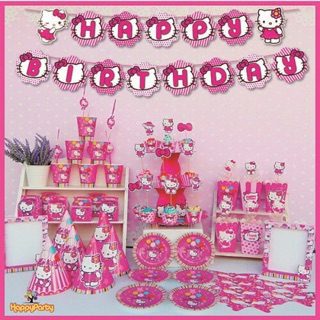 Phụ kiện trang trí sinh nhật bé chủ đề Hellokitty