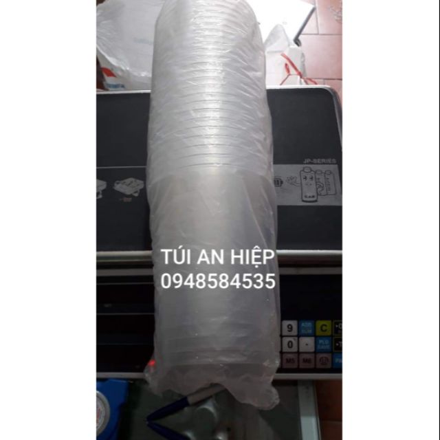 Cốc nhựa 1 lít (50 cốc gồm cả nắp)| Disposable plastic cup 1000ml with lids (50pcs/ set)