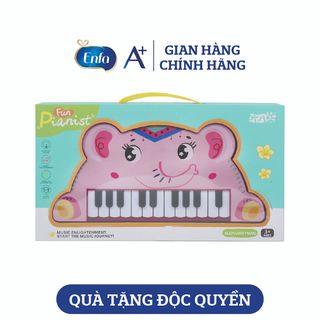 [Quà tặng Enfa] Đồ chơi đàn hình con voi dùng pin