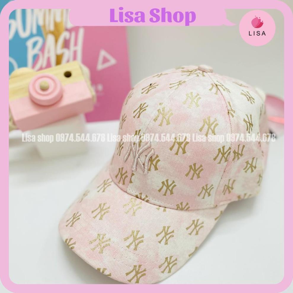 [HOTTREND- CAO CẤP] Mũ lưỡi trai, nón lưỡi trai thêu logo chữ, họa tiết loang cực phong cách cho nam, nữ Lisa, M36
