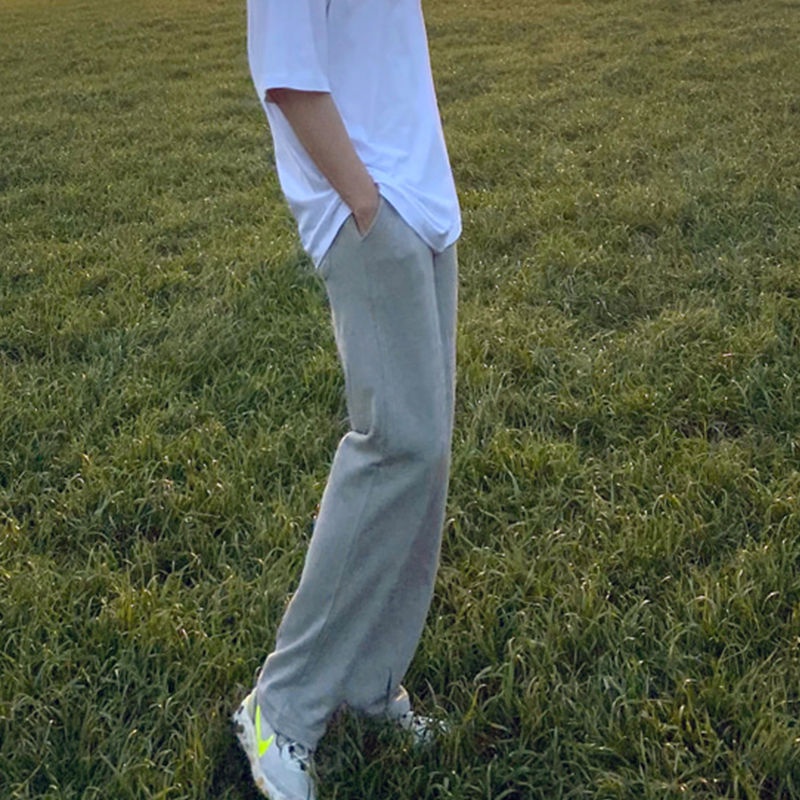 Quần Dài Thể Thao Dáng Rộng Vải Lông Cừu Mỏng Giữ Ấm Thời Trang Mùa Hè Cho Nam