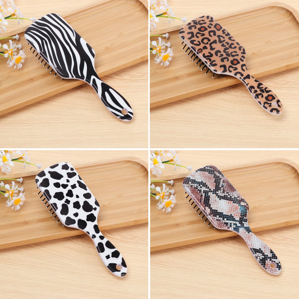 [Hàng mới về] Lược chải tóc mát xa da đầu nhiều họa tiết 3D tùy chọn cho tiệm salon