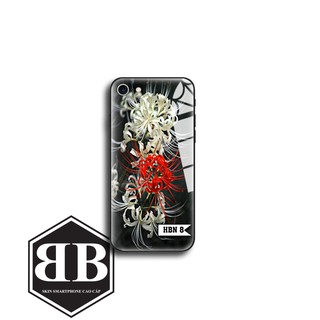 Ốp lưng kính cường lực hoa bỉ ngạn xinh lung linh cho iphone 5 5s / 6 6s / 6 plus 6s plus / 7 8 / 7 plus 8 plus