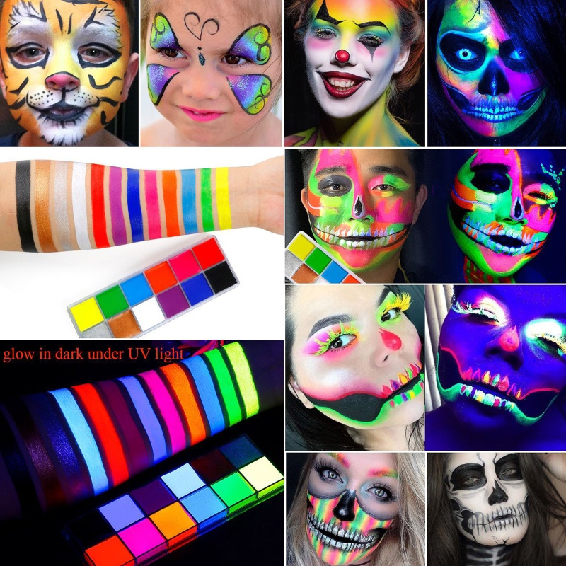 Bảng Màu Vẽ Mặt Và Cơ Thể Chuyên Nghiệp Cho Lễ Halloween YOUYO