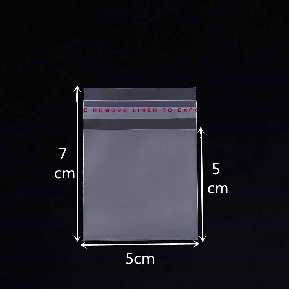 Set 200 túi nylon trong suốt đựng đồ đa năng tiện dụng 5x7cm
