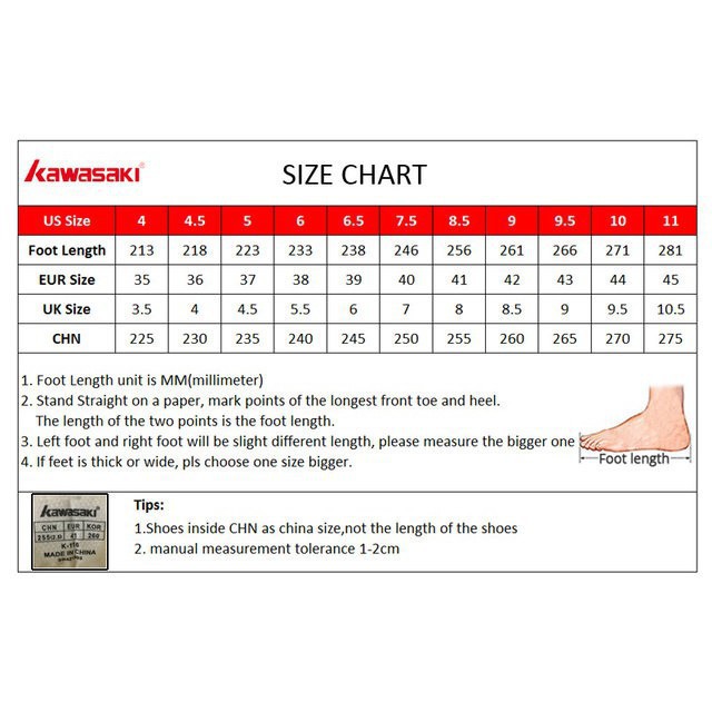 Giày cầu lông Kawasaki chính hãng K353, mẫu mới nhất 2019