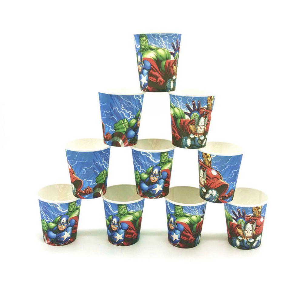 Bộ Cốc Giấy Dùng Một Lần In Hình Iron Man Marvel