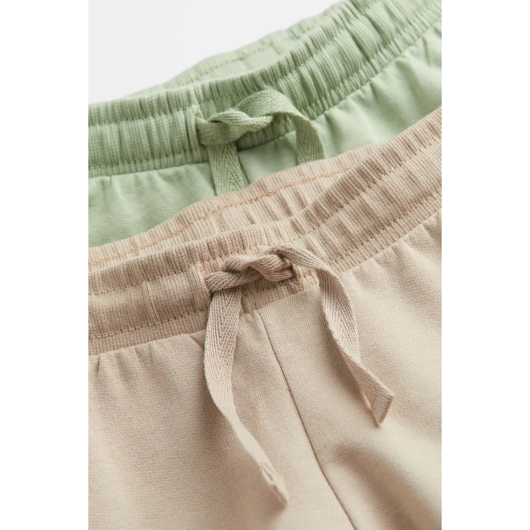 Set 2 quần nỉ da cá jogger beige xanh nâu tím HM H&M _hàng chính hãng Anh