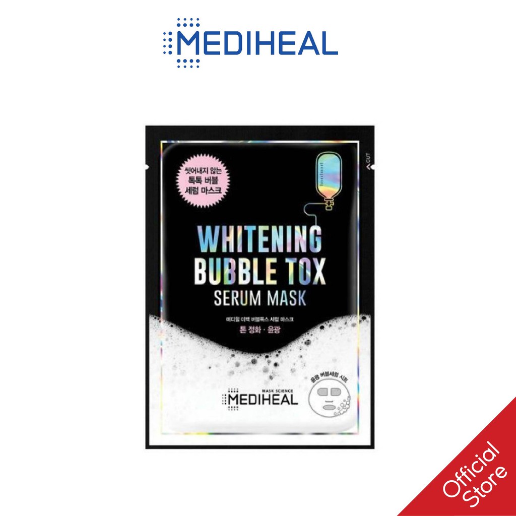 Mặt Nạ Thải Độc Mediheal Whitening Bubble Tox Serum Mask 25ml [K59]