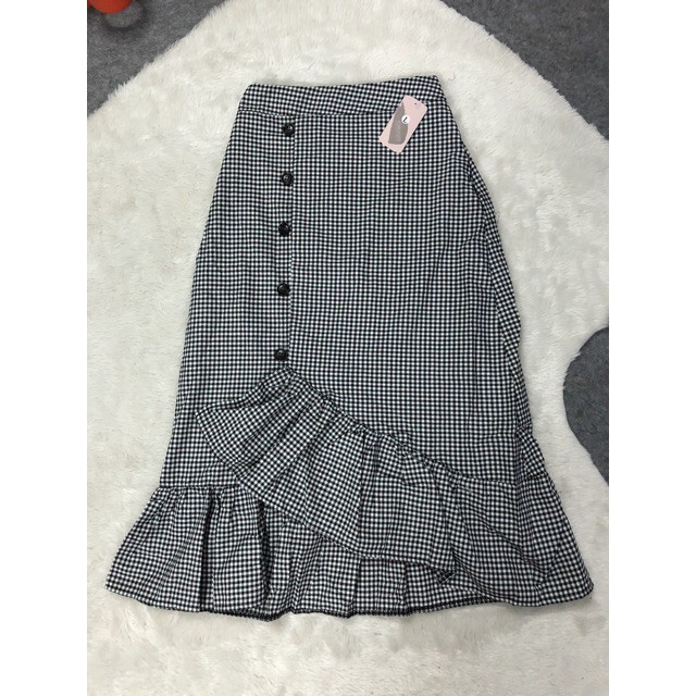 [ Hỗ trợ 10k đơn 20k ] Chân váy đuôi cá nút phá cách - cherrystore1996 | BigBuy360 - bigbuy360.vn
