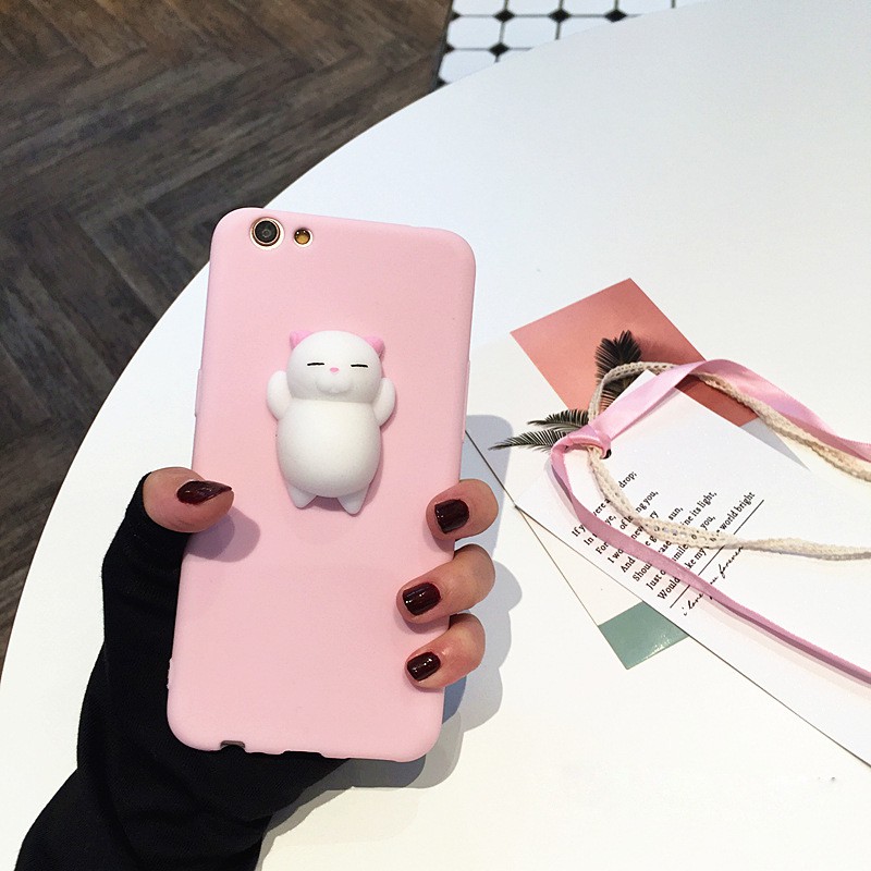 Ốp điện thoại hoạ tiết mèo bụng to dùng cho iPhone 6/6s/6+/6s+7